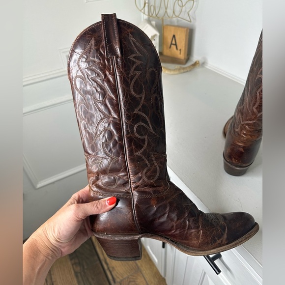 J. Chisholm Drover Series Women’s Embroidered Western Boots Size 9 – Made in USA - Picture 7 of 9